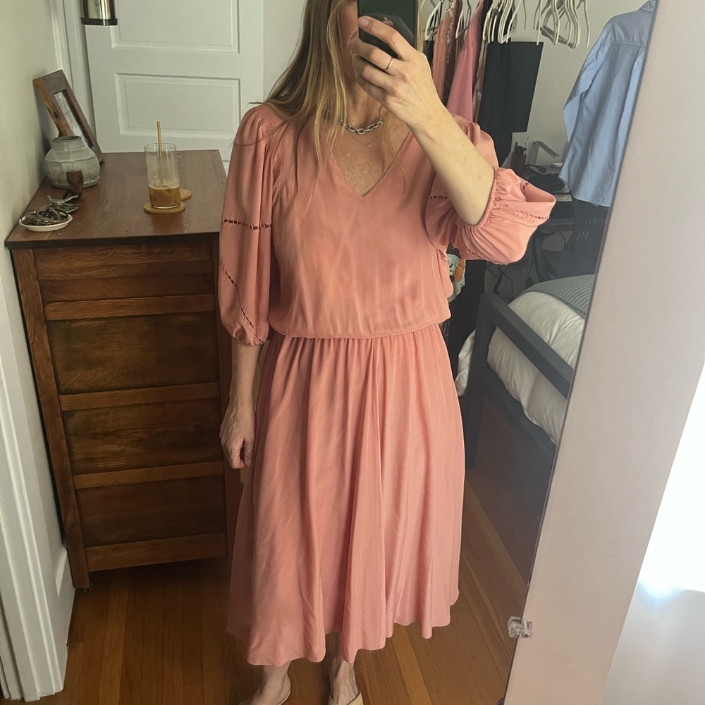 THE GREAT. Silk Dress with Slip Dress (Lining)